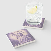 アメリカ合衆国の自由ヴィンテージ ストーンコースター (横)