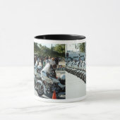 アメリカ合衆国の警察オートバイ マグカップ (中央)