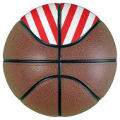 アメリカ合衆国の赤白と青の国旗 バスケットボール (右)