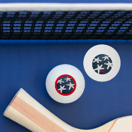 アメリカ合衆国の赤白と青の航海のヒトデ 卓球ボール