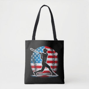 アメリカ合衆国の野球選手バッター トートバッグ