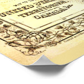 アメリカ合衆国の非常に古い地図 ポスター (角)