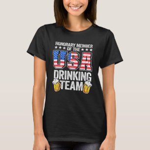 アメリカ合衆国の飲みチームの名誉会員 Tシャツ