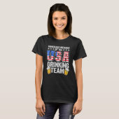 アメリカ合衆国の飲みチームの名誉会員 Tシャツ (正面フル)