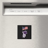 アメリカ合衆国の7月宇宙飛行士パトリオティ国旗おもしろいの マグネット (インサイチュ (食洗機))