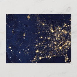 アメリカ合衆国のNasa Lights宇宙 ポストカード