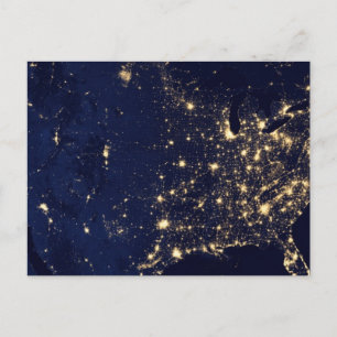 アメリカ合衆国のNasa Lights宇宙 ポストカード