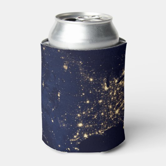 アメリカ合衆国のNasa Lights宇宙 缶クーラー (缶正面)