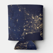 アメリカ合衆国のNasa Lights宇宙 缶クーラー (裏面)