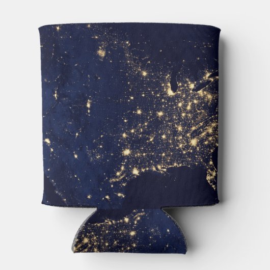 アメリカ合衆国のNasa Lights宇宙 缶クーラー (裏面)