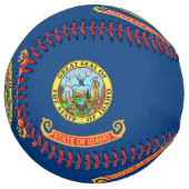 アメリカ合衆国アイダホ州の旗を持つ愛国的ソフトボール ソフトボール (正面左)