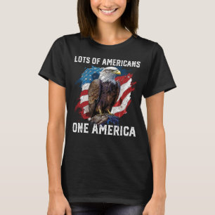 アメリカ合衆国アメリカの多く愛国的な米国国旗J Tシャツ