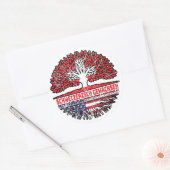 アメリカ合衆国アメリカニッシュSchweizer Schweiz Baum Wurzel ラウンドシール (封筒)