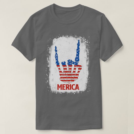 アメリカ合衆国アメリカ合衆国国旗4日 Tシャツ (デザイン正面)