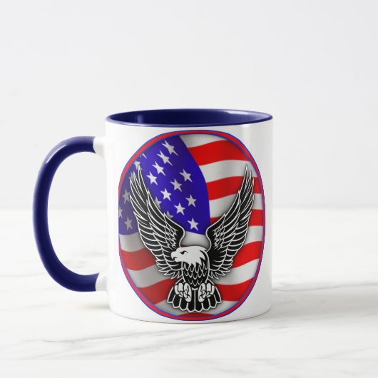 アメリカ合衆国アメリカ国旗イーグルマグ マグカップ (左)