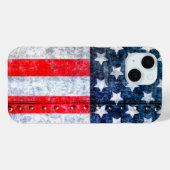 アメリカ合衆国アメリカ国旗 Case-Mate iPhoneケース (裏面 (横))