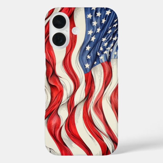 アメリカ合衆国アメリカ国旗 Case-Mate iPhoneケース (裏面)