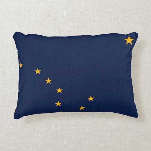 アメリカ合衆国アラスカ州国旗 アクセントクッション (正面)