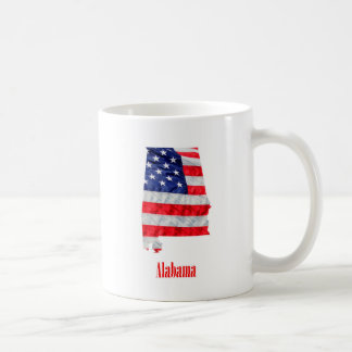 アメリカ合衆国アラバマ州アメリカ国旗 コーヒーマグカップ