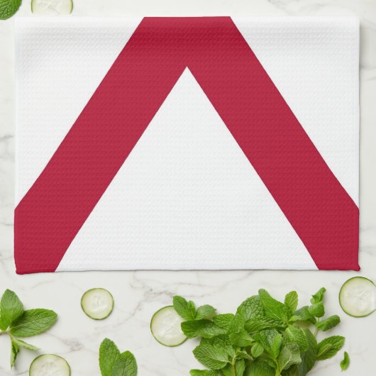 アメリカ合衆国アラバマ州旗を持つキッチンタオル キッチンタオル (折り畳み)