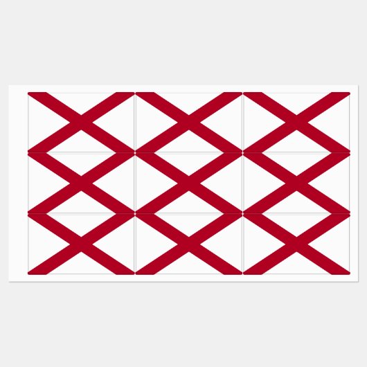 アメリカ合衆国アラバマ州旗を持つ愛国的な州のラベル ラベル (シート)