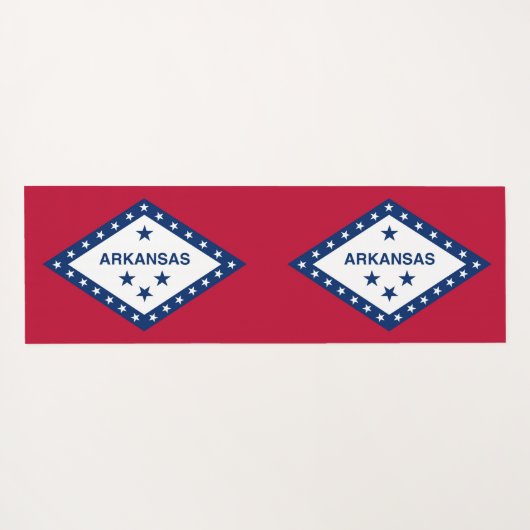 アメリカ合衆国アーカンソー州旗を持つ愛国的なヨガマット ヨガマット (裏面(横))