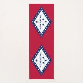 アメリカ合衆国アーカンソー州旗を持つ愛国的なヨガマット ヨガマット (正面)