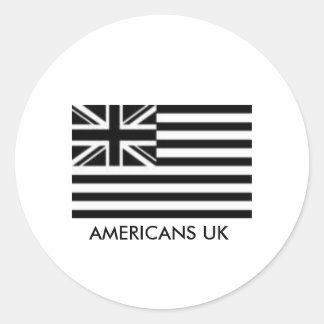 アメリカ合衆国イギリスデカール ラウンドシール