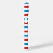 アメリカ合衆国イリノイ州シカゴ市国旗ストライプ柄青 Case-Mate iPhoneケース (裏面 / 右)