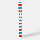 アメリカ合衆国イリノイ州シカゴ市国旗ストライプ柄青 Case-Mate iPhoneケース (裏面 / 左)