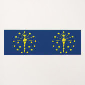 アメリカ合衆国インディアナ州旗を持つ愛国的なヨガマット ヨガマット (裏面(横))