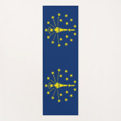 アメリカ合衆国インディアナ州旗を持つ愛国的なヨガマット ヨガマット (正面)