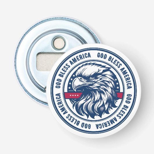 アメリカ合衆国イーグルの神の祝福アメリカ 栓抜き (正面)