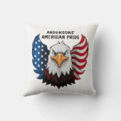 アメリカ合衆国イーグルパーソナライズされた国旗 クッション (裏面)