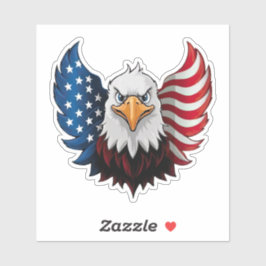 アメリカ合衆国イーグル国旗 シール