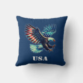 アメリカ合衆国イーグル愛国心 クッション (裏面)