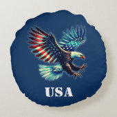アメリカ合衆国イーグル愛国心 ラウンドクッション (裏面)