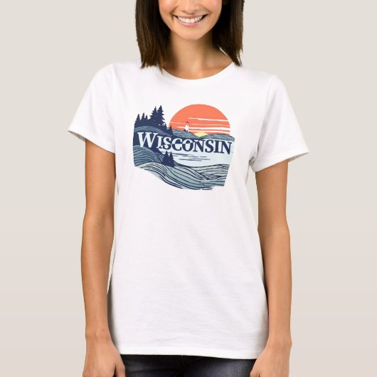アメリカ合衆国ウィスコンシン州 Tシャツ (正面)