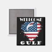 アメリカ合衆国ウェルカム湾 マグネット (正面/裏面)