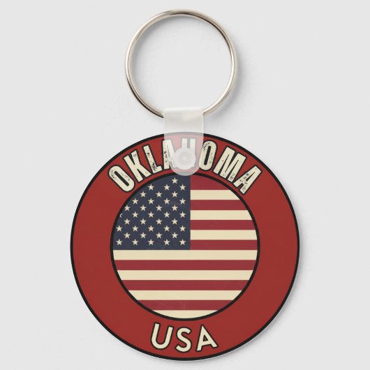 アメリカ合衆国オクラホマ州 キーホルダー (正面)