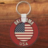 アメリカ合衆国オクラホマ州 キーホルダー (正面)