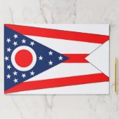 アメリカ合衆国オハイオ州旗を持つティアウェイ紙パッド ペーパーパッド (インサイチュ)