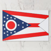 アメリカ合衆国オハイオ州旗を持つティアウェイ紙パッド ペーパーパッド (正面)