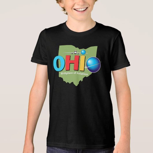 アメリカ合衆国オハイオ州 トライブレンドTシャツ (正面)