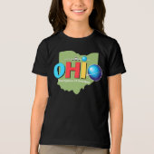 アメリカ合衆国オハイオ州 トライブレンドTシャツ (正面)
