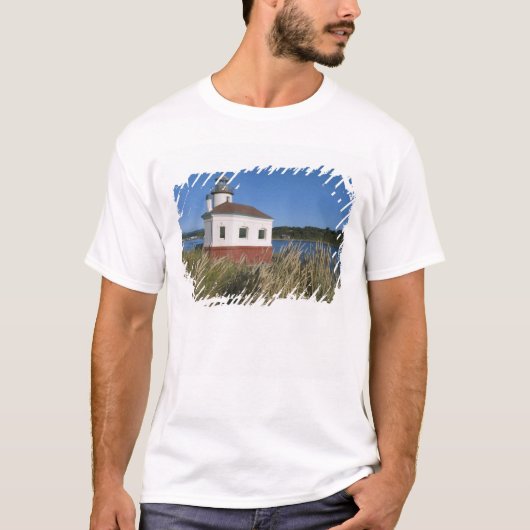 アメリカ合衆国オレゴン州コキール川の灯台 Tシャツ (正面)