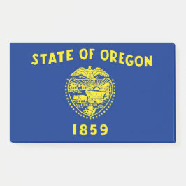 アメリカ合衆国オレゴン州州州旗を持つメモ ポストイット