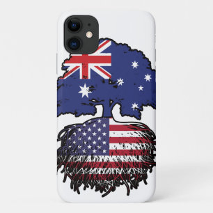 アメリカ合衆国オーストラリア・オーストラリア・ツリー・ルーツ国旗 iPhone 11 ケース