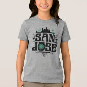 アメリカ合衆国カリフォルニア州サンノゼ トライブレンドTシャツ (正面)