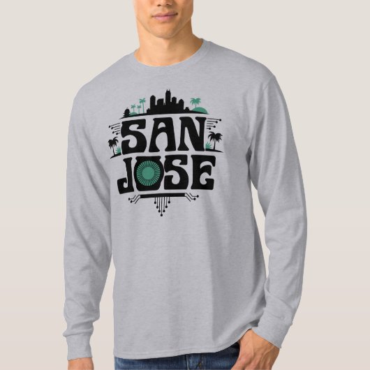 アメリカ合衆国カリフォルニア州サンノゼ Tシャツ (正面)
